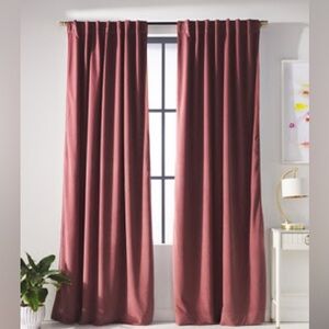 Mauve Blackout Curtains Anthropologie 84 x 50